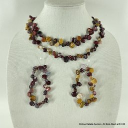 Mookaite Nugget Necklaces And Bracelets
