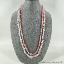 Strawberry And Clear Quartz Necklaces Jewelry
