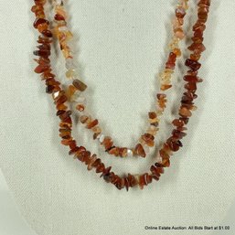 Two Colored Quartz Necklaces Jewelry