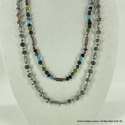 Metal And Glass Bead Necklaces