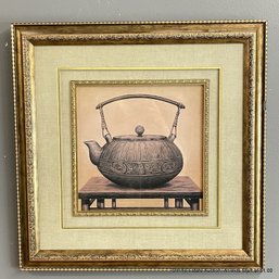 Framed Print Of An Asian Teapot