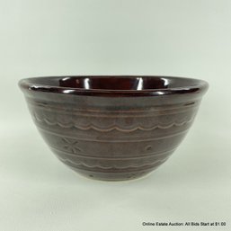 Vintage USA Brown Glazed Mixing Bowl
