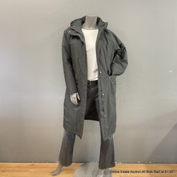 L.L. Bean Women's Black Full-Zip Coat, Size Medium
