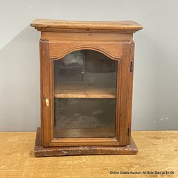 Antique Glass Front Cabinet (LOCAL PICK UP ONLY)