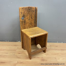 Hand Made Rustic Small Chair