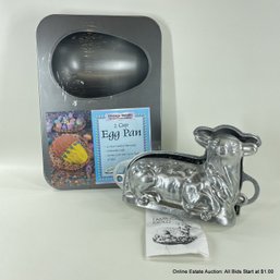 Die Cast Metal Lamb Cake Mold And Non-Stick Egg Cake Mold