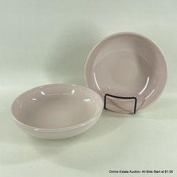 Russel Wright Iroquois Two Pink Pasta Bowls