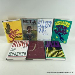 Seven Toni Morrison Books In Hardback