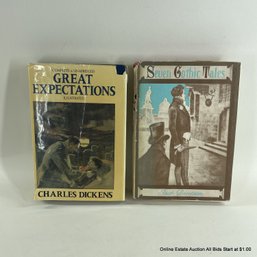 Vintage Hardcover Copies Of Great Expectations By Dickens And Seven Gothic Tales By Isak Dinesen