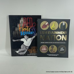 Entertainment Nation And Red Hot & Blue Coffee Table Books From The Smithsonian