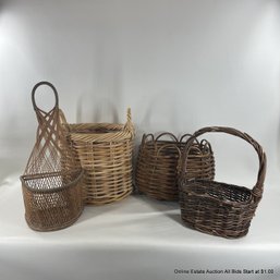 Four Woven Baskets (Local Pickup Only)