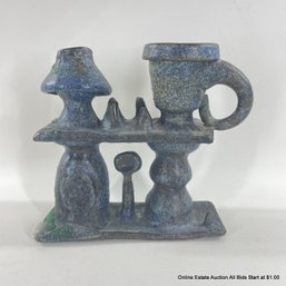 Vintage David Keyes Pottery Sculpture Candle Holder