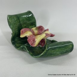 Signed Plumeria Hawaii Ceramic Candle Holder, Dom '98 Ne NLH