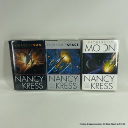 Three Nancy Kress Hardback Science Fiction Books