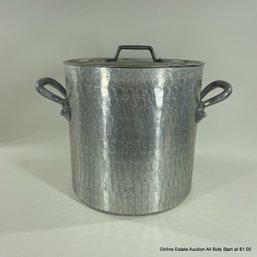 Hammered Aluminum Stock Pot With Lid