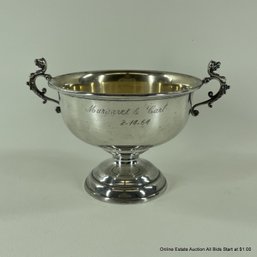 Reed & Barton Sterling X18 Engraved Footed Bowl