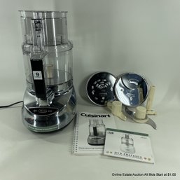 Cuisinart Prep 9 9-Cup Food Processor With Attachments And Instruction/Recipe Book