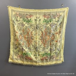 Chinese Embroidered Wrap Or Throw