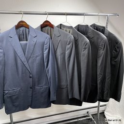 Four Ermenegildo Zegna And One Armani Collezioni Two-Piece Suits