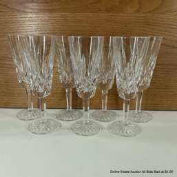 Seven Waterford Lismore Cut-Crystal Champagne Glasses (LOCAL PICKUP OR UPS STORE SHIP ONLY)