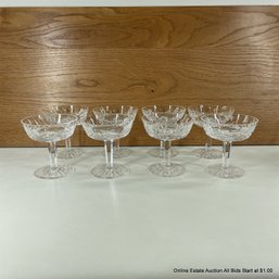 Eight Waterford Lismore Cut-Crystal Champagne/Sorbet Saucer (LOCAL PICKUP OR UPS STORE SHIP ONLY)