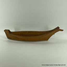 Small Northwest Wooden Canoe
