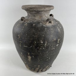 Large Stoneware Jug Possibly 16th Century From  Sawankhalok Thailand