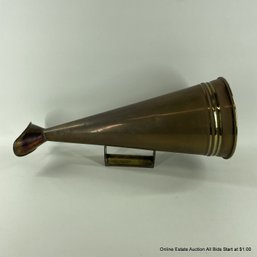 Vintage Brass Megaphone, WORKS GREAT!!!