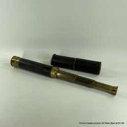 Brass And Leather Spyglass
