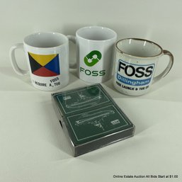 Foss Tug Mugs And Playing Cards