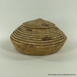 Coiled Lidded Basket