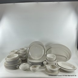 MCM Cream Porcelain China Service 66 Pieces
