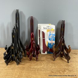 Collection Of Fourteen Assorted Plate Display Stands