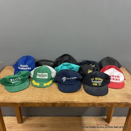 Twelve Assorted Vintage Snap-Back Hats
