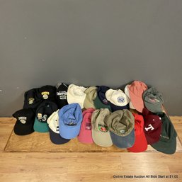 Twenty Vintage Adjustable Hats, Seattle Sonics, Seahawks, Mariners, And More