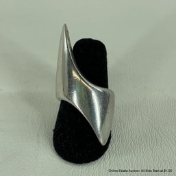 Georg Jensen Denmark Sterling Silver Ring #145 Size 6.5