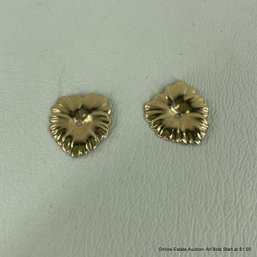 Pair Of 14K Yellow Gold Earring Jackets