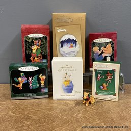 7 Hallmark Keepsake Ornaments Winnie The Pooh