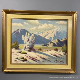 G. Edwards 1947 Oil On Panel Painting