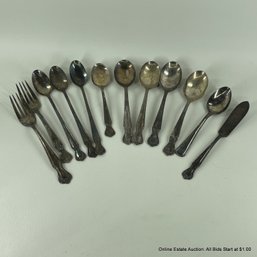 Twelve Assorted Silver Plated Flatware From Rogers & Bro., Old Company Plate, And Capco