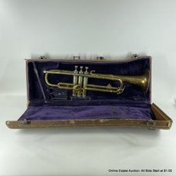 Antique Brass Trumpet From Roth Band Instruments With Case (LOCAL PICKUP ONLY)