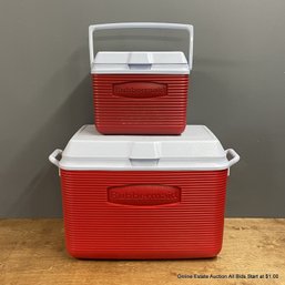Rubbermaid Victory 48 Quart Hard-sided Cooler With Matching Mini Cooler (Local Pick-Up Only)
