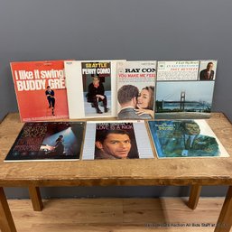 Seven Vinyl Record Collection Of Sinatra, Tony Bennet, Perry Como, Buddy Greco, & Ray Conniff