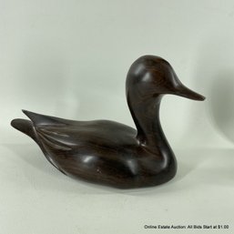 Carved Hardwood Duck