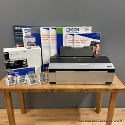 Epson Stylus Photo Inkjet Printer Model #R2880 With Ink And Paper (Local Pickup Only)