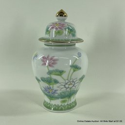 Lotus Garden By Otegiri Japan Lidded Jar
