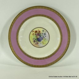 Rosenthal Pickard Hand Painted Plate With Gold Trim