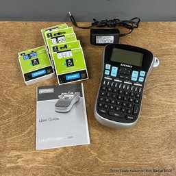 Dymo D1 Labeler With Manual, Battery Charger, And Four Label Cassette Refills