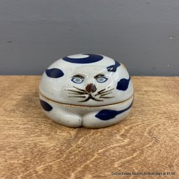 Takahashi Cat Trinket Box Pottery