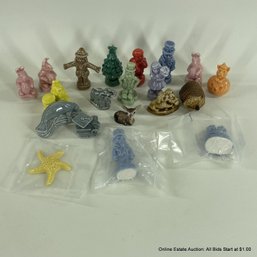 Assorted Wades Ceramic Tea Charms, 20 In Total Including Holiday Editions